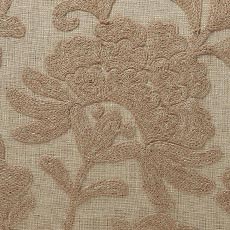 Taupe swatch Crewel Stitch Botanical Lumbar Pillow