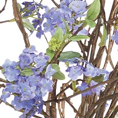 Blue swatch Spirea Branch Arrangement in Tall Vase