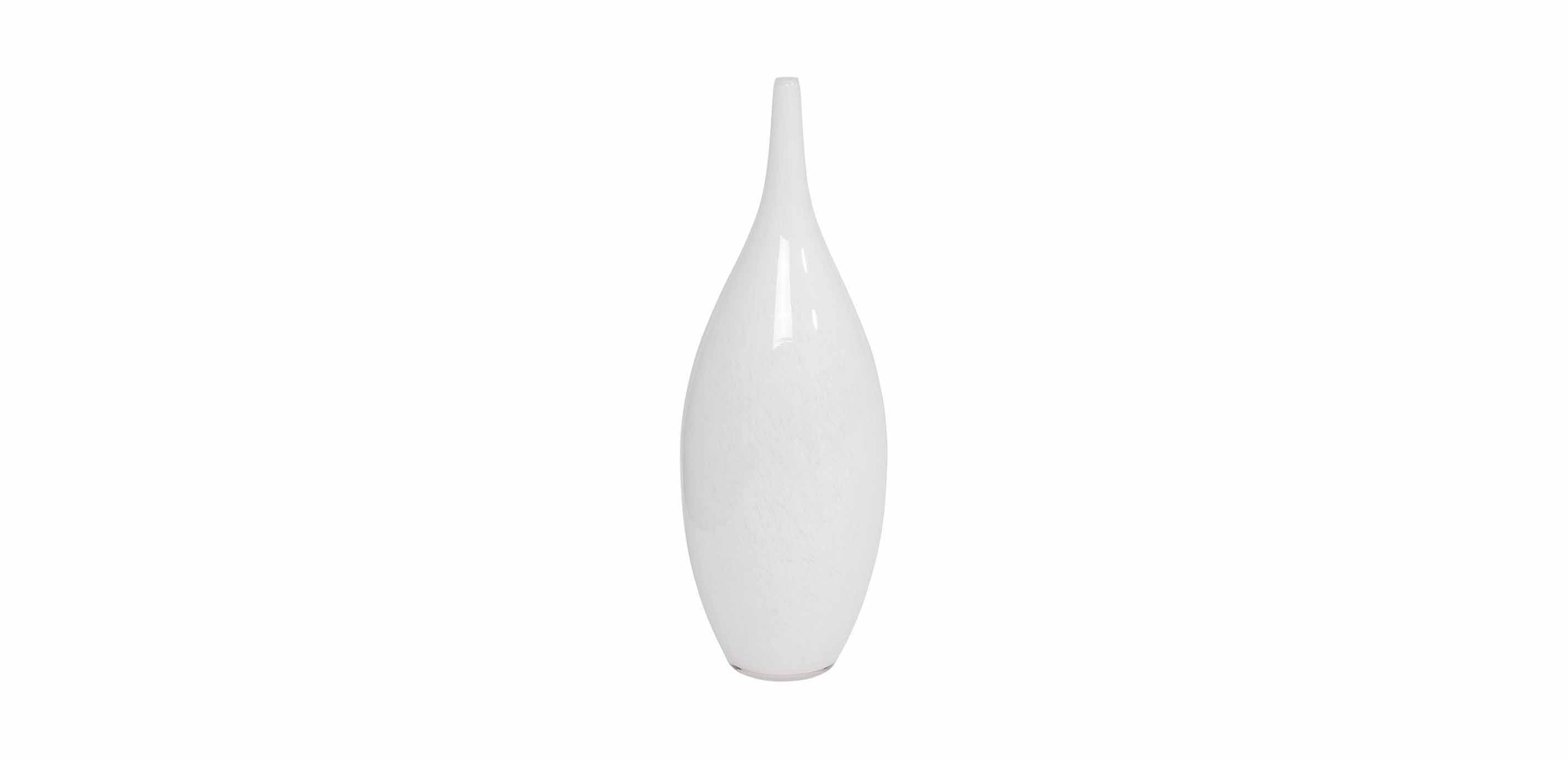 White Glass Vase Home Glass Vase Ethan Allen