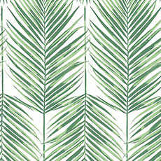 Green/White swatch Beach Days Wallpaper