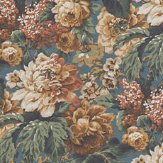 Duchess Hunter (59626): traditional printed Floral, Botanical swatch Duchess Sage Fabric