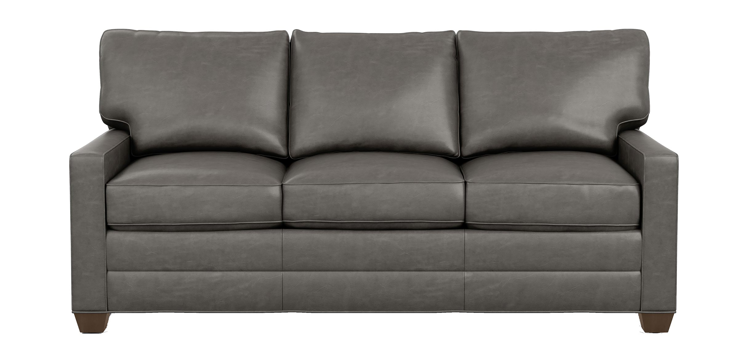 TrackArm Leather Sleeper Sofa Full & Queen Ethan Allen