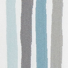 Azure swatch Outdoor Striped Pillow