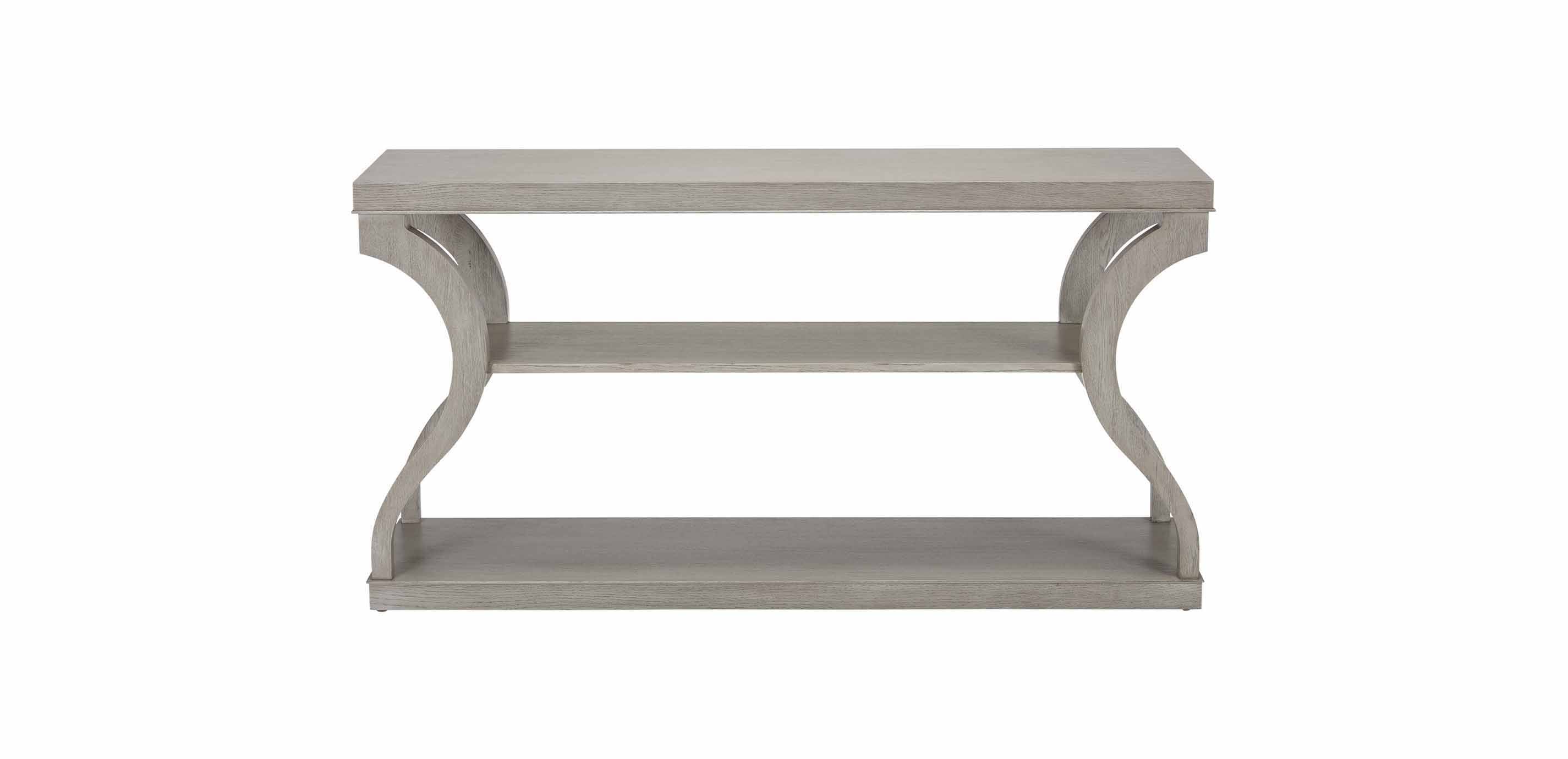 Donatella Oak Open-Concept Console Table | Ethan Allen