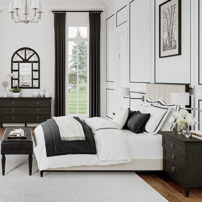 Opposites in Balance Bedroom Tile