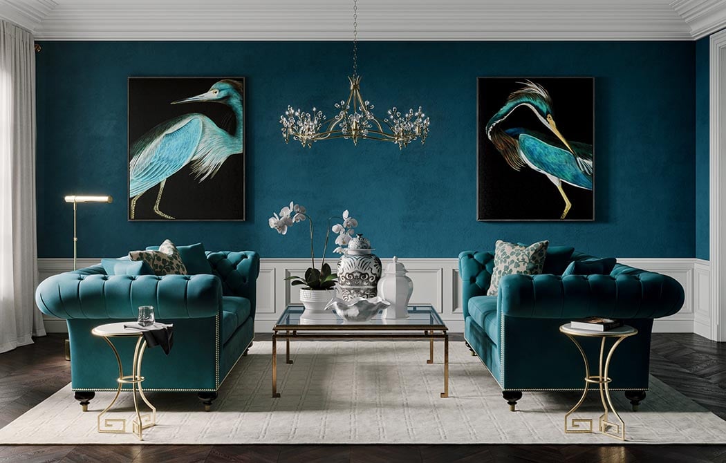 Classic with a Modern Perspective Living Room Main Image