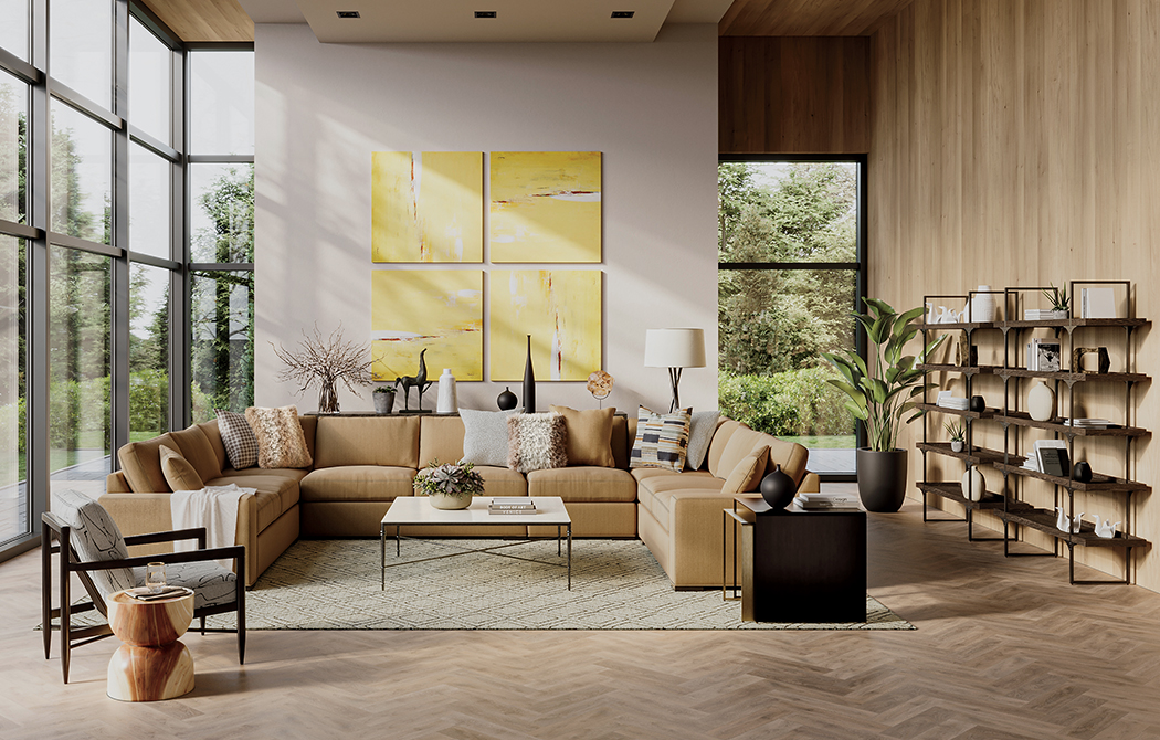 Cozy & Contemporary Living Room Main Image