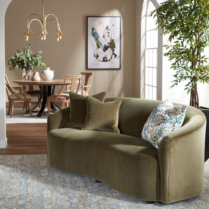 Green Calista Sofa Living Room Tile