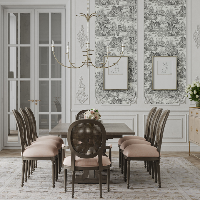 Completely Continental Dining Room Tile