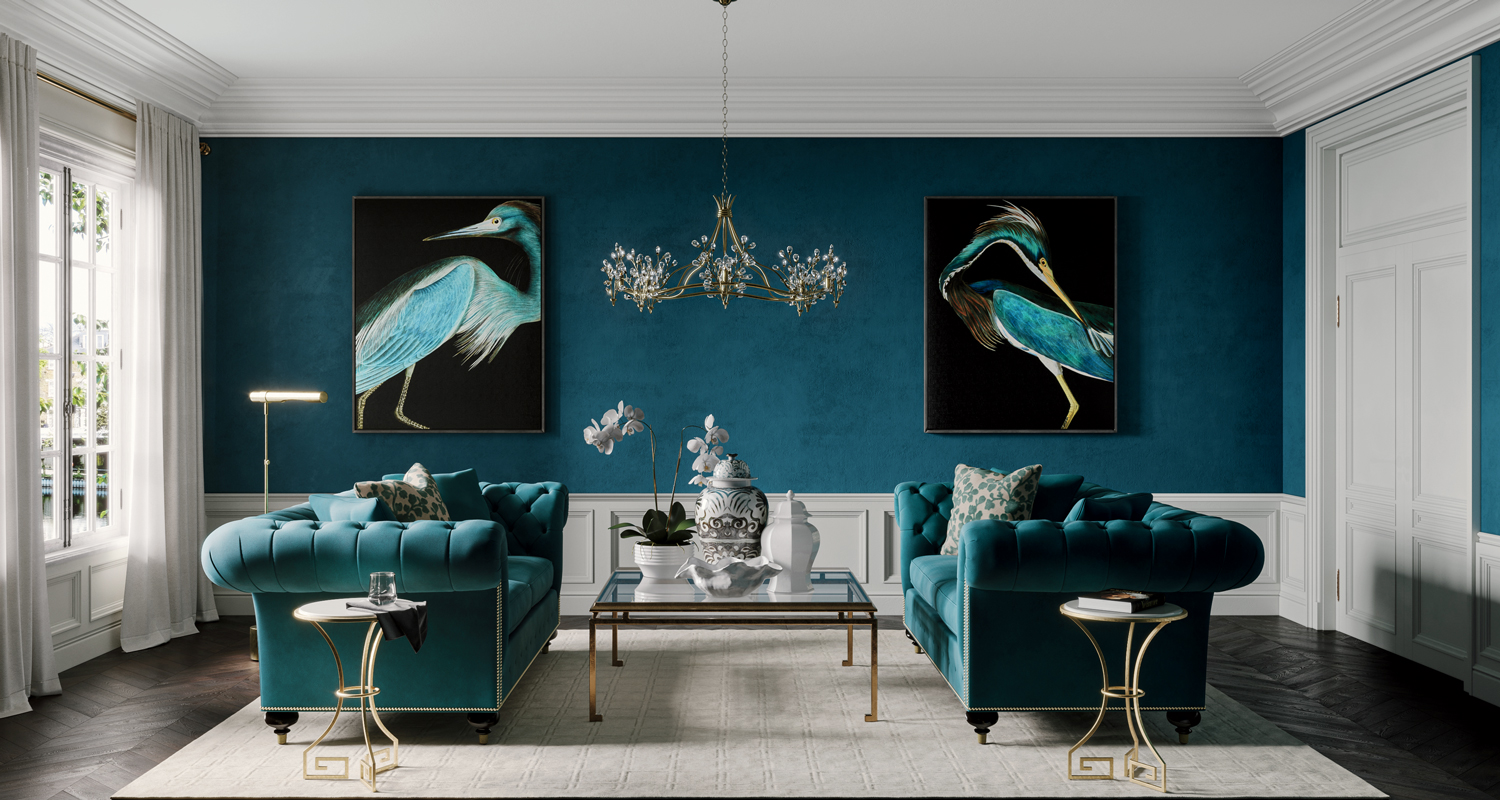 Classic with a Modern Perspective Living Room Main Image